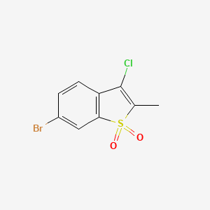 6-bromo-3-chloro-2-methyl-1-benzothiophene 1,1-dioxide