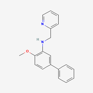 (4-methoxy-3-biphenylyl)(2-pyridinylmethyl)amine