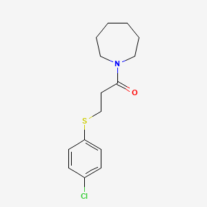 1-{3-[(4-chlorophenyl)thio]propanoyl}azepane