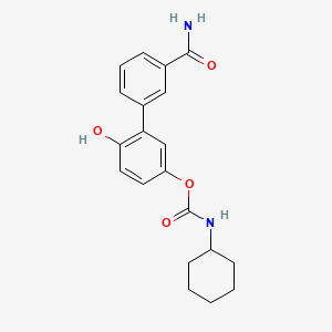 molecular formula C20H22N2O4 B584721 3'-Carbamoyl-6-hydroxybiphenyl-3-yl cyclohexylcarbamate CAS No. 1357160-72-5