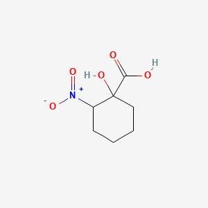 molecular formula C7H11NO5 B584726 1-Hydroxy-2-nitrocyclohexane-1-carboxylic acid CAS No. 149695-77-2