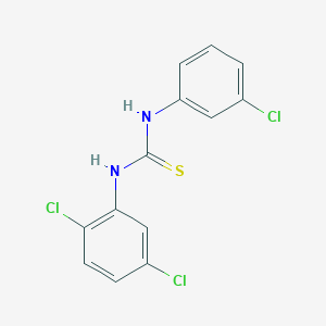 molecular formula C13H9Cl3N2S B5847262 N-(3-chlorophenyl)-N'-(2,5-dichlorophenyl)thiourea 