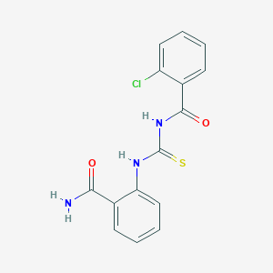 N-({[2-(aminocarbonyl)phenyl]amino}carbonothioyl)-2-chlorobenzamide