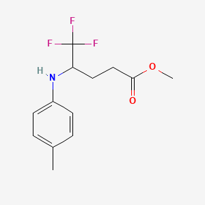 Methyl 5,5,5-trifluoro-4-(p-tolylamino)pentanoate