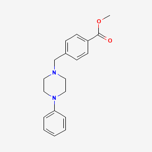 molecular formula C19H22N2O2 B5847291 methyl 4-[(4-phenyl-1-piperazinyl)methyl]benzoate 