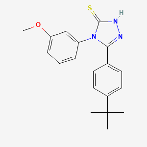 molecular formula C19H21N3OS B5847299 5-(4-tert-butylphenyl)-4-(3-methoxyphenyl)-2,4-dihydro-3H-1,2,4-triazole-3-thione 