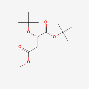 molecular formula C14H26O5 B584732 (2S)-2-tert-Butyloxy-butanedioic Acid tert-Butyl Ethyl Ester CAS No. 958350-60-2