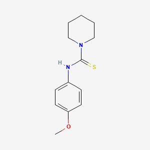 molecular formula C13H18N2OS B5847333 N-(4-methoxyphenyl)-1-piperidinecarbothioamide 