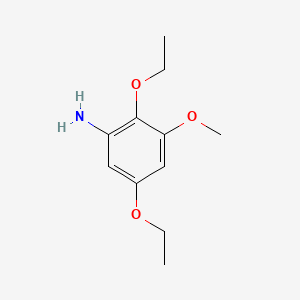 molecular formula C11H17NO3 B584734 2,5-Diethoxy-3-methoxyaniline CAS No. 152532-80-4