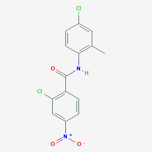 molecular formula C14H10Cl2N2O3 B5847364 2-chloro-N-(4-chloro-2-methylphenyl)-4-nitrobenzamide 