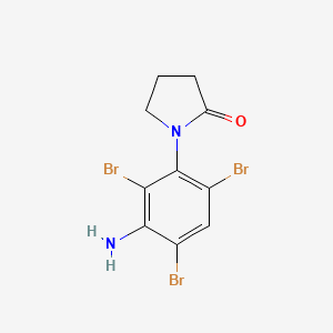 molecular formula C10H9Br3N2O B5847371 1-(3-amino-2,4,6-tribromophenyl)-2-pyrrolidinone 