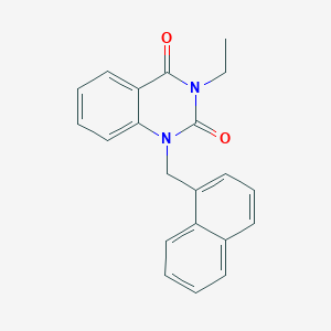 molecular formula C21H18N2O2 B5847374 3-ethyl-1-(1-naphthylmethyl)-2,4(1H,3H)-quinazolinedione 