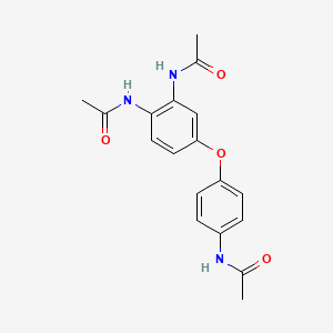 molecular formula C18H19N3O4 B5847400 N-{2-(acetylamino)-4-[4-(acetylamino)phenoxy]phenyl}acetamide 