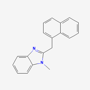 molecular formula C19H16N2 B5847401 1-methyl-2-(1-naphthylmethyl)-1H-benzimidazole 