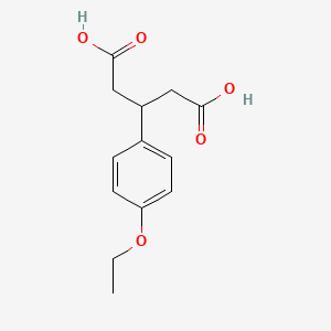 molecular formula C13H16O5 B5847409 3-(4-乙氧基苯基)戊二酸 