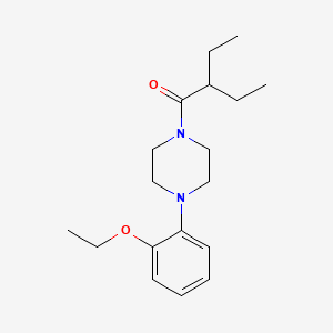 molecular formula C18H28N2O2 B5847415 1-(2-ethoxyphenyl)-4-(2-ethylbutanoyl)piperazine 