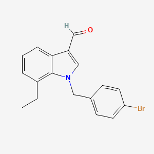 molecular formula C18H16BrNO B5847436 1-(4-bromobenzyl)-7-ethyl-1H-indole-3-carbaldehyde 