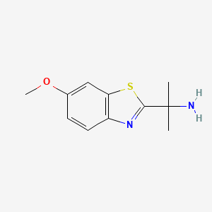 B584744 2-(6-Methoxybenzo[d]thiazol-2-yl)propan-2-amine CAS No. 157763-18-3