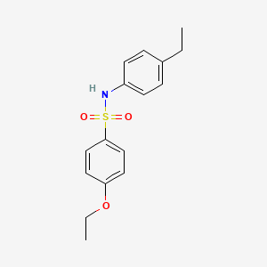 molecular formula C16H19NO3S B5847502 4-ethoxy-N-(4-ethylphenyl)benzenesulfonamide 
