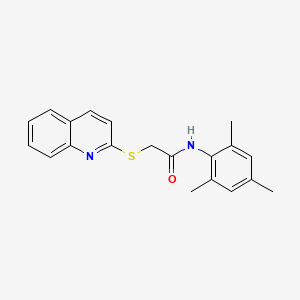 molecular formula C20H20N2OS B5847536 N-mesityl-2-(2-quinolinylthio)acetamide 