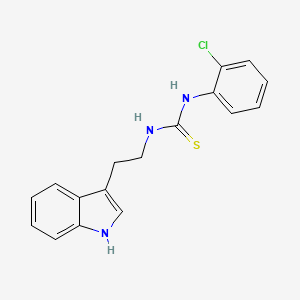 molecular formula C17H16ClN3S B5847552 N-(2-chlorophenyl)-N'-[2-(1H-indol-3-yl)ethyl]thiourea 