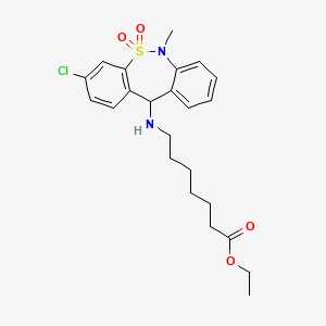 molecular formula C23H29ClN2O4S B584756 盐酸天普丁酯 CAS No. 66981-77-9