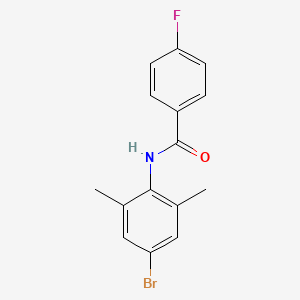 molecular formula C15H13BrFNO B5847563 N-(4-bromo-2,6-dimethylphenyl)-4-fluorobenzamide 