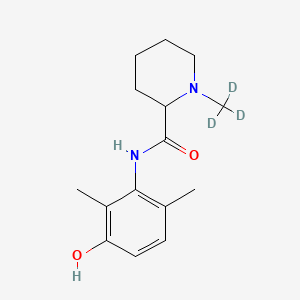 molecular formula C15H22N2O2 B584758 3-羟基美比卡因-d3 CAS No. 1346597-79-2