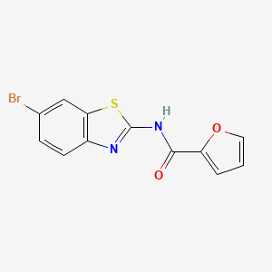 molecular formula C12H7BrN2O2S B5847595 N-(6-bromo-1,3-benzothiazol-2-yl)-2-furamide 
