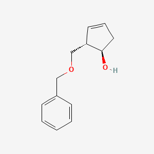 molecular formula C13H16O2 B584761 (1R,2S)-2-[(苯甲氧基)甲基]-3-环戊烯-1-醇 CAS No. 188399-48-6