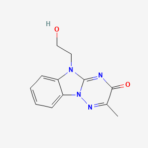 molecular formula C12H12N4O2 B5847615 5-(2-hydroxyethyl)-2-methyl[1,2,4]triazino[2,3-a]benzimidazol-3(5H)-one 