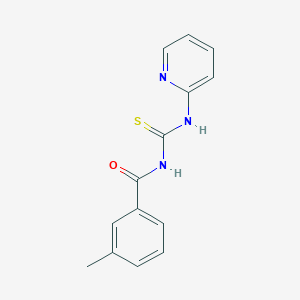 molecular formula C14H13N3OS B5847616 3-methyl-N-[(2-pyridinylamino)carbonothioyl]benzamide 