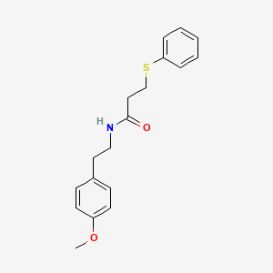 N-[2-(4-methoxyphenyl)ethyl]-3-(phenylsulfanyl)propanamide