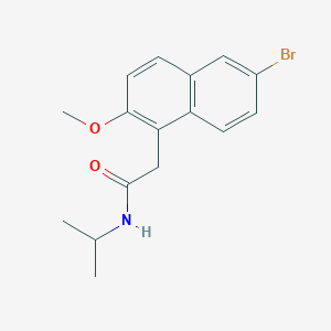 molecular formula C16H18BrNO2 B5847628 2-(6-bromo-2-methoxy-1-naphthyl)-N-isopropylacetamide 