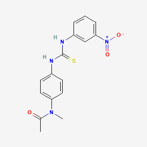 molecular formula C16H16N4O3S B5847640 N-methyl-N-[4-({[(3-nitrophenyl)amino]carbonothioyl}amino)phenyl]acetamide 