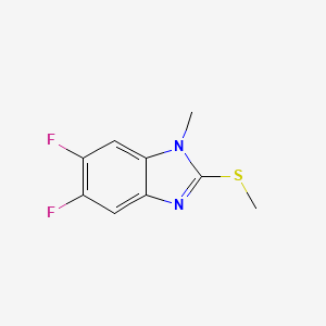 molecular formula C9H8F2N2S B5847658 5,6-difluoro-1-methyl-2-(methylthio)-1H-benzimidazole CAS No. 211734-90-6