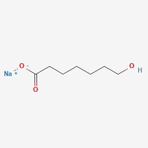 molecular formula C7H13NaO3 B584766 Sodium 7-hydroxyheptanoate CAS No. 16889-73-9