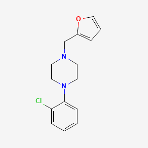 molecular formula C15H17ClN2O B5847672 1-(2-chlorophenyl)-4-(2-furylmethyl)piperazine CAS No. 5270-76-8