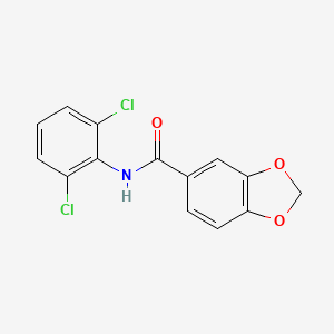 molecular formula C14H9Cl2NO3 B5847686 N-(2,6-dichlorophenyl)-1,3-benzodioxole-5-carboxamide 