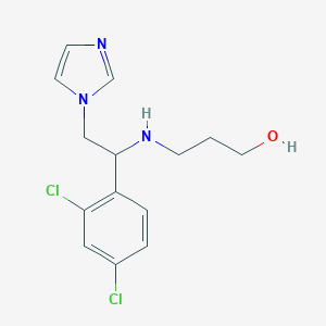 B058477 1-Propanol,3-[[1-(2,4-dichlorophenyl)-2-(1H-imidazol-1-yl)ethyl]amino]- CAS No. 116791-38-9