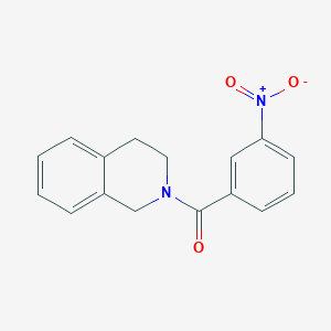 molecular formula C16H14N2O3 B5847712 2-(3-nitrobenzoyl)-1,2,3,4-tetrahydroisoquinoline 