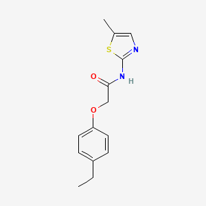 2-(4-ethylphenoxy)-N-(5-methyl-1,3-thiazol-2-yl)acetamide