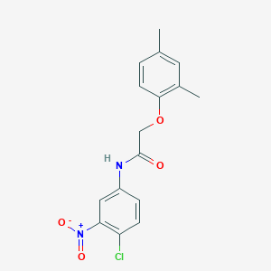 molecular formula C16H15ClN2O4 B5847723 N-(4-chloro-3-nitrophenyl)-2-(2,4-dimethylphenoxy)acetamide 