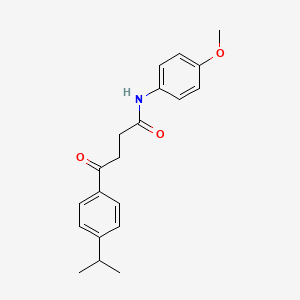 molecular formula C20H23NO3 B5847725 4-(4-isopropylphenyl)-N-(4-methoxyphenyl)-4-oxobutanamide 