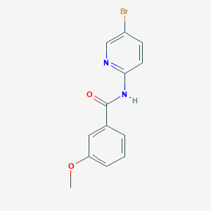 molecular formula C13H11BrN2O2 B5847754 N-(5-bromo-2-pyridinyl)-3-methoxybenzamide 
