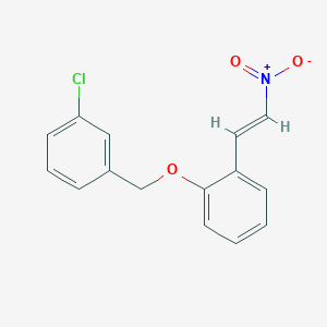 1-[(3-chlorobenzyl)oxy]-2-(2-nitrovinyl)benzene