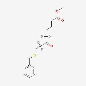 8-(Benzylthio)-6-oxo-octanoic Acid Methyl Ester-d4