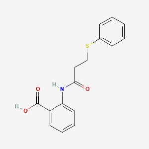 2-{[3-(phenylthio)propanoyl]amino}benzoic acid