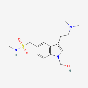 (3-(2-(dimethylamino)ethyl)-1-(hydroxymethyl)-1H-indol-5-yl)-N-methylmethanesulfonamide