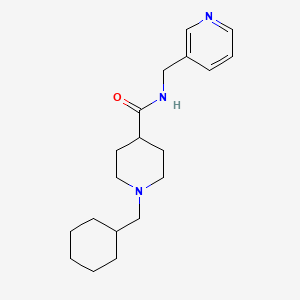 1-(cyclohexylmethyl)-N-(3-pyridinylmethyl)-4-piperidinecarboxamide